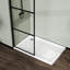 Pièce humide avec porte de douche 34 po, 3 panneaux