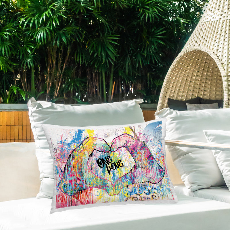 Coussin décoratif d'extérieur Urban One Love