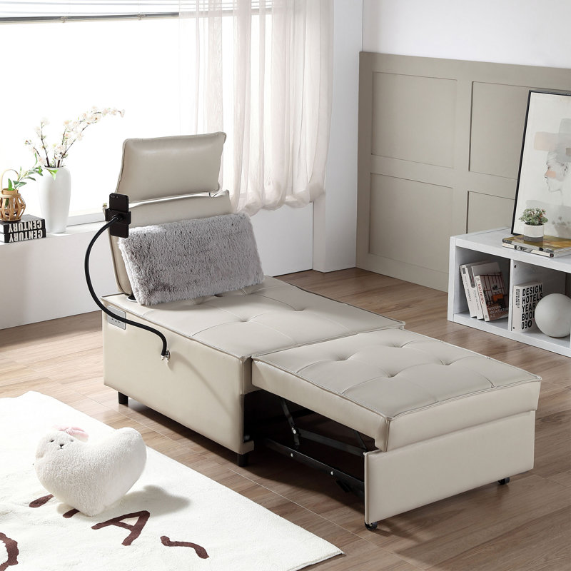 Sleeper Sofa Convertible Sofa Bed Sofa Arm Sofa Bed Couch Sleep Sofa Comfy Sofa Modern Sofa, Cream