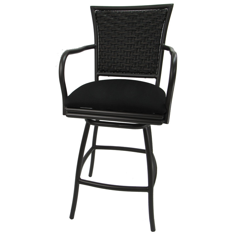Tabouret de bar Cutlip, Noir, 26 po