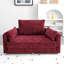 Lit escamotable, selon différentes formes. Lin bourgogne, design moderne, fauteuil compact pour petits appartements, configurations. Siège fonctionnel