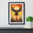 Phoenix Geometric - Single Picture Frame Print on Wood-94183748-94183747