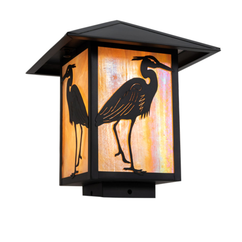 Seneca Solid Brass Fence Post Cap Light