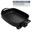 Caynel Professional Aluminum Non-stick Electric Skillet Jumbo with Glass Lid,Black-111076373