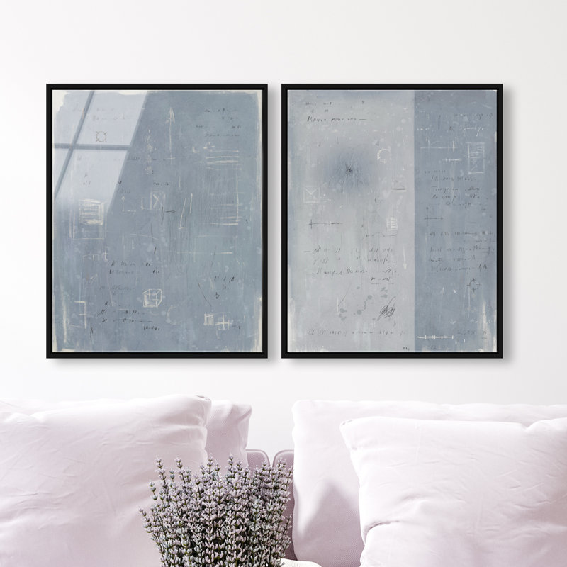 Organized Thoughts Set High-Gloss Frameless Acrylic Glass Wall Art Abstract Print by Oliver Gal, Ready to Hang, 16 x 20