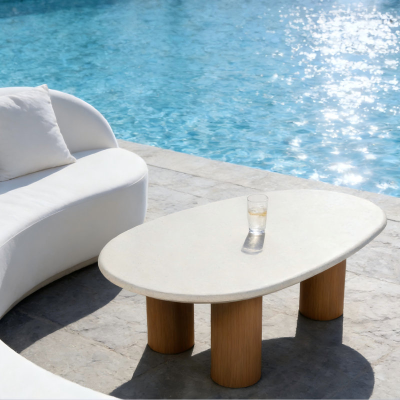 Grande table basse d'extérieur Sampson