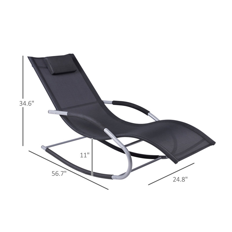 Chaise berçante inclinable avec fauteuil détachable Zero Gravity