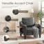 Fauteuil large en similicuir rembourré-230165342