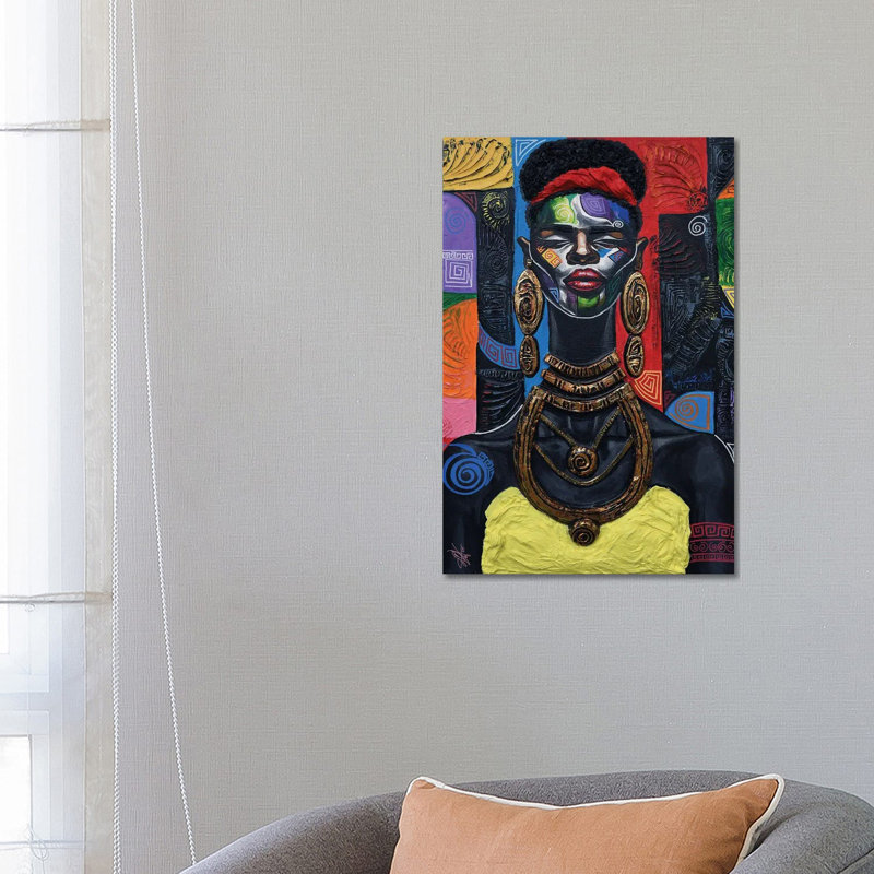 «Queen Vibes», reproduction d'art sur toile encadrée, H 26 po x l 18 po, Toile tendue, Ne s’applique pas