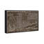 «Chicago Railroad Map Leather», reproduction d'impression sur toile-70292881-70292880