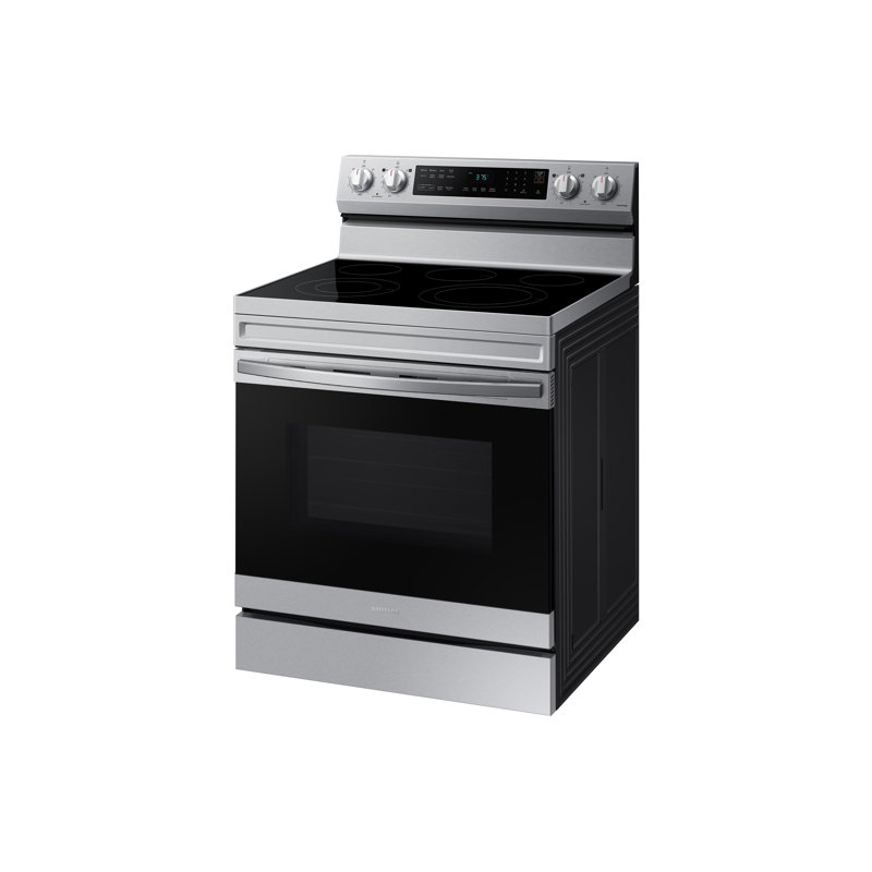 30" 6.3 cu. ft. Smart Freestanding Electric Range with Convection Oven and Air Fry, Stainless Steel