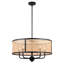 Luminaire suspendu tambour 5 lumières Amoriah