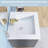Venere Dark Grey Bathroom Vanity 16'' Floating Wall Mount Solid Surface Vanity Cabinet with Single Basin Vanity Top