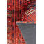 Tapis décoratif rouge en polyester tissé à la machine-311931124