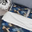 Ensemble de housse de couette géométrique beige et bleu à motif de tuiles Symmetry I-1414729802
