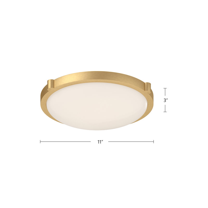 Floyd 1 - Light LED Flush Mount, Brushed Nickel