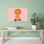 Cute Lion Scooter Ride Modern Wall Art Print by Mathieu - Wrapped Canvas Print-376763260