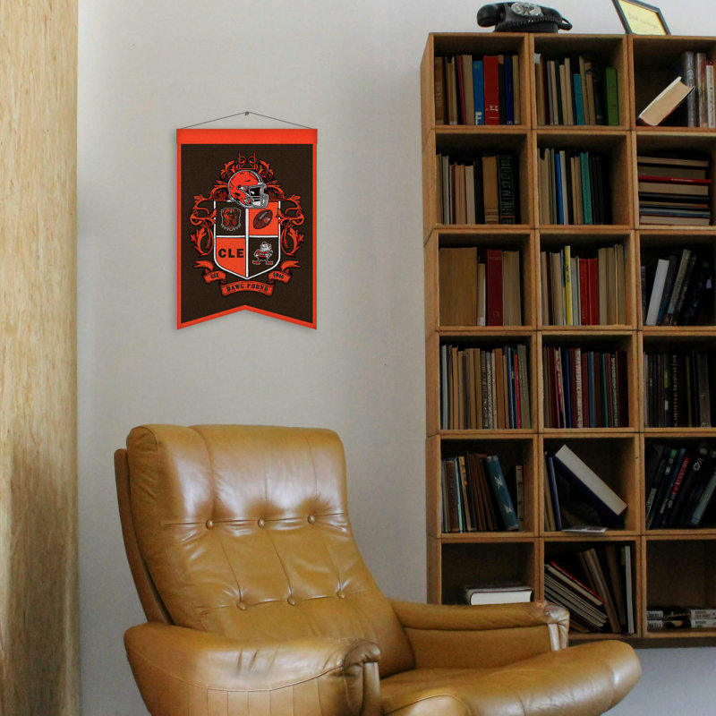 Décoration murale NFL Cleveland Browns Crest | 15 x 22 po