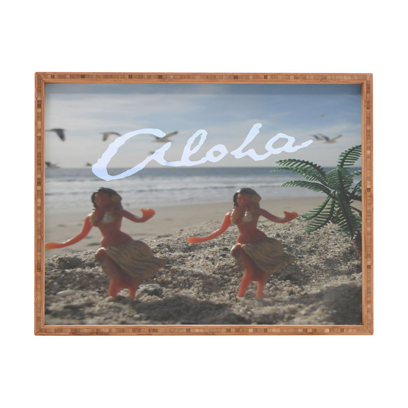 Plateau de table repose-pieds/café aloha filles