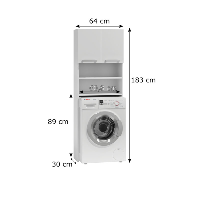 Jennette Linen Cabinet, White