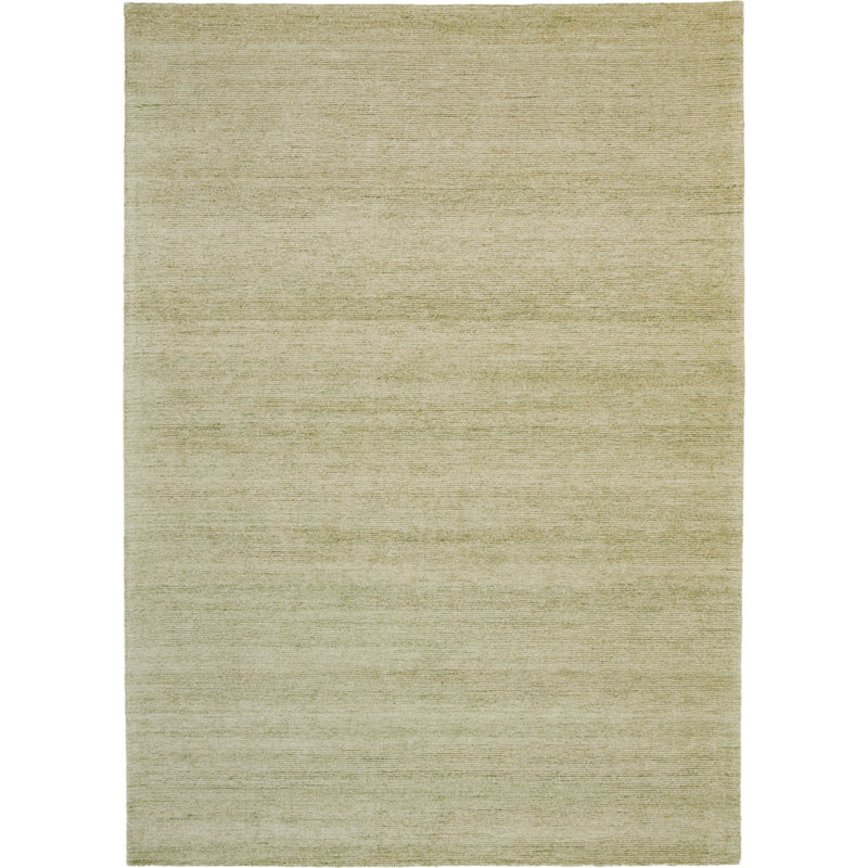 Tapis vert touffeté à la main Milele, Rectangle 9 pi 6 po x 13 pi