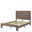 Cadre de lit plateforme en bois, silencieux, sans sommier et outil d'assemblage facile-773932046