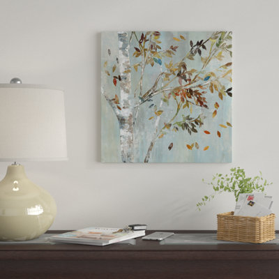 " Birch With Leaves I " Oil