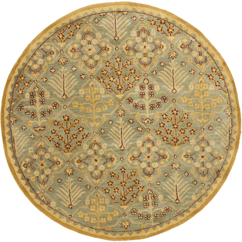 Dunbar Hand Tufted Wool Oriental Rug, Round 3'6"