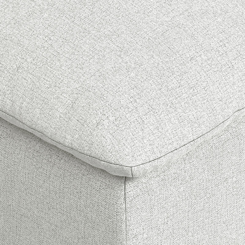 Repose-pieds en tissu gris performance Jasmine