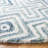 Gladies Geometric Handmade Tufted Ivory/Blue Area Rug-59776136