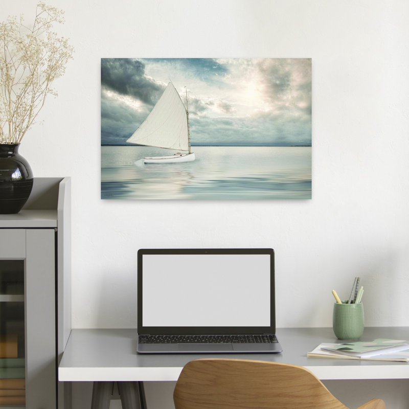 «Sea change Serene Coastal Nature», art mural, H 16 po x l 24 po