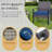 3 Piece Outdoor Patio Convensation Set, All-Weather Rattan Balcony Furniture Set-1263519233-1263519234