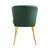 4 Piece Modern Tufted Velvet Wingback Side Chair with Metal Legs-1387794426