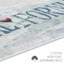 Tapis gris / bleu en coton