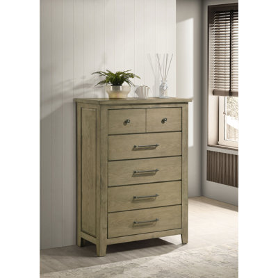 Oak 5-drawer Chest of Drawers