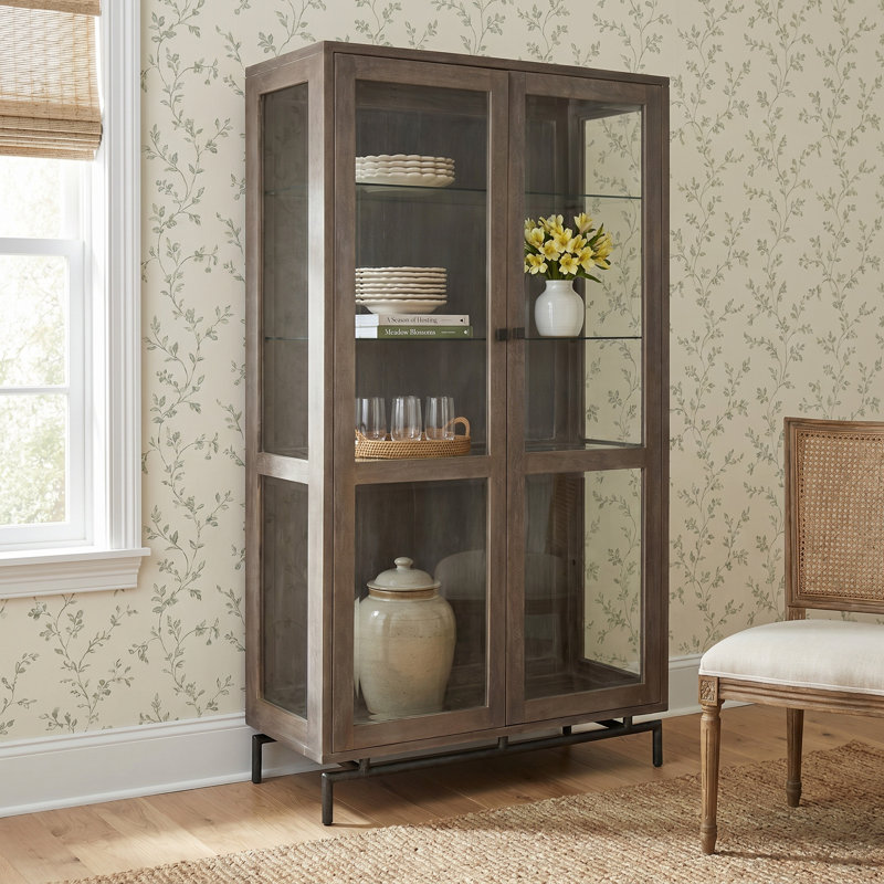 Sedona Solid Mango Wood Display Cabinet