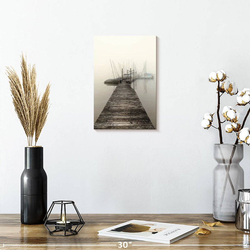 Mehar Harbor Fog, 12" H x 8" W