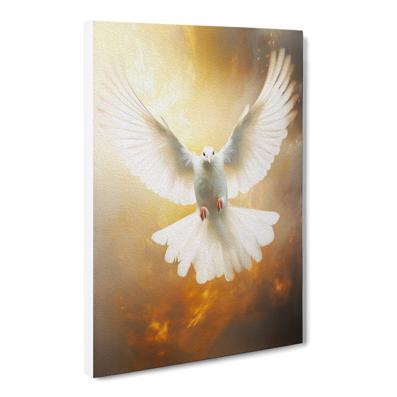 Dove Bird Conceptual - Wrapped Canvas, 76cm H x 50cm W x 3cm D