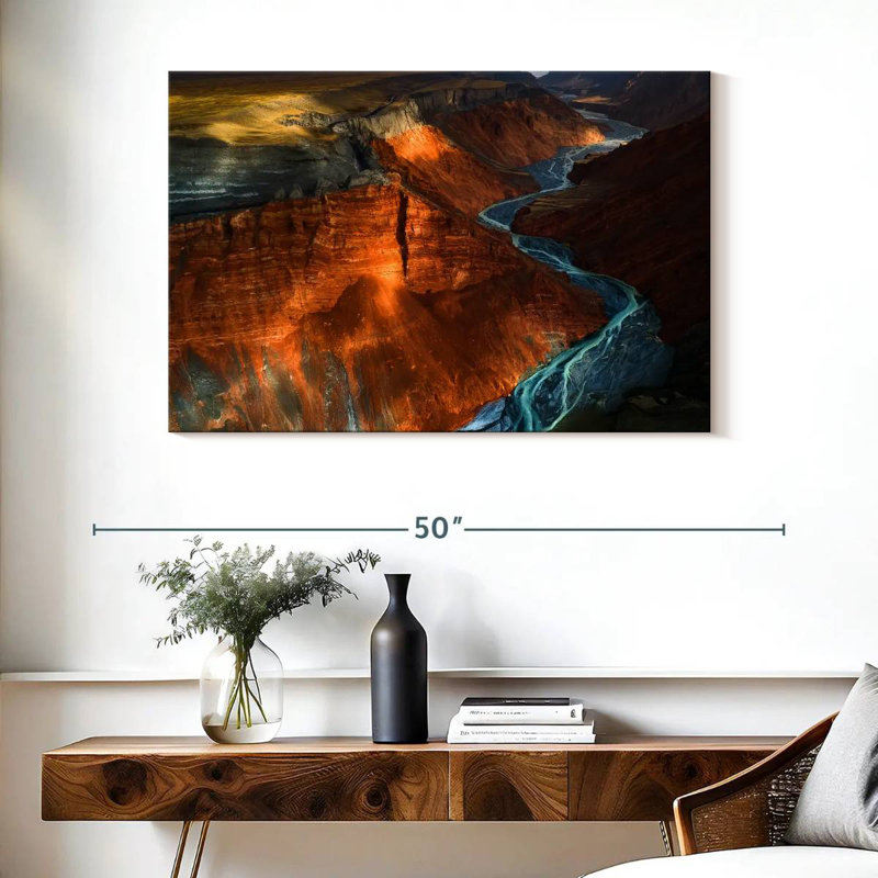 Grand Canyon d'Alvord Red Mountain, H 26 po x l 39 po