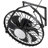 20" Outdoor Waterproof Plug-in Fandelier Ceiling Fan with Dimmable LED Light and Remote-1691773901