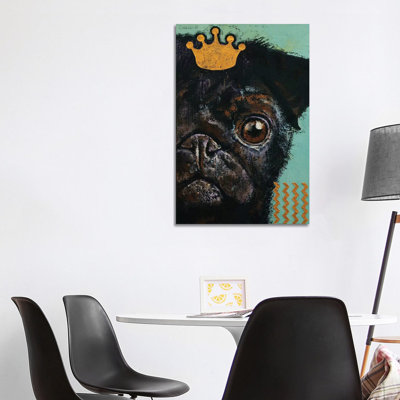 King Pug by Michael Creese - Wrapped Canvas Print