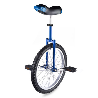 Yescom 20" Wheel Outdoor Unicycle Circus Bike Outdoor Sports Fitness Exercise Health Blue