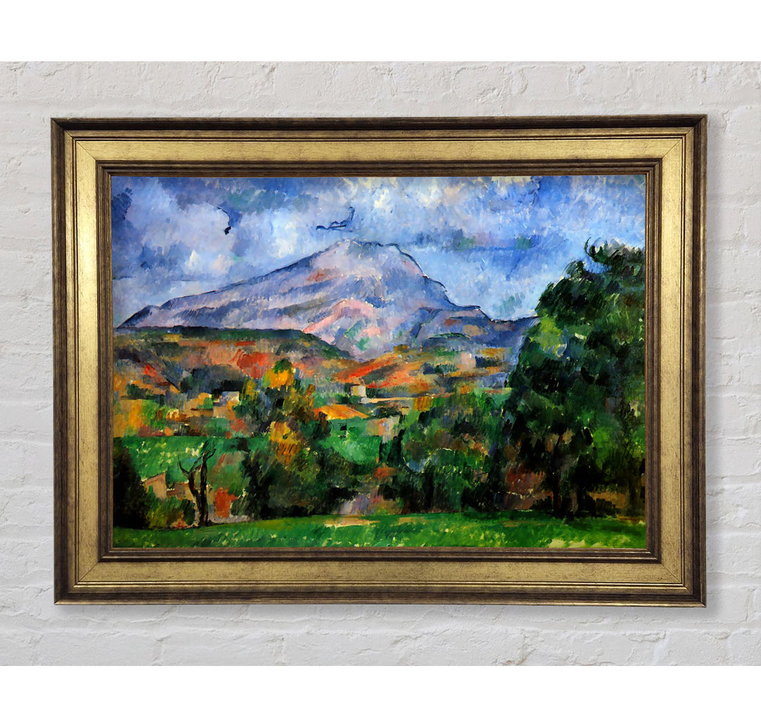 Cezanne Mount St Victoire - Einzelner Bilderrahmen Kunstdrucke