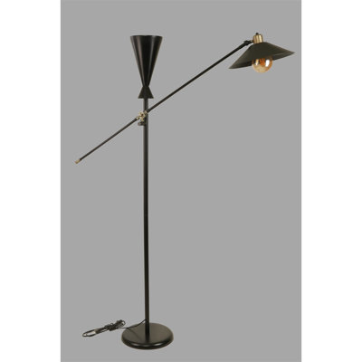 66.93'' Black Torchiere Floor Lamp