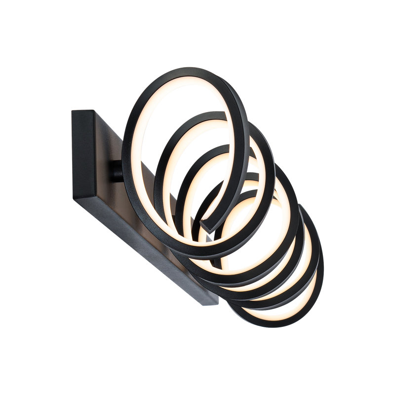 1 - Light LED Vanity Light, Black