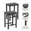 Ensemble de table bistro 5 pièces - hauteur comptoir, table + 4 tabourets de bar, compact pour coin cuisine / petit-déjeuner / petit espace-2019933219