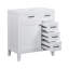 Meuble-lavabo de salle de bain sans lavabo (blanc)