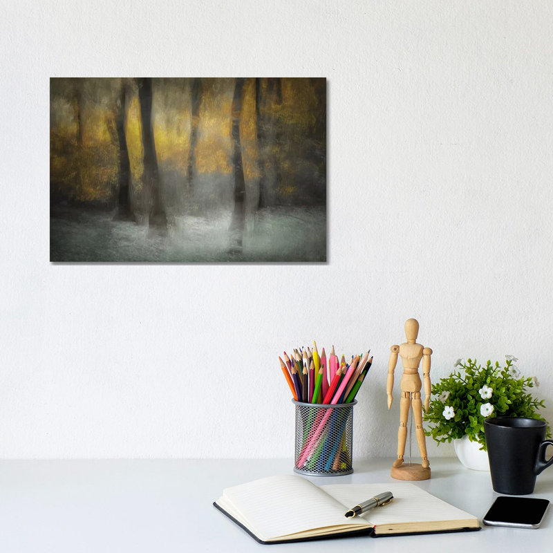 Dancing Trees by Nel Talen - Wrapped Canvas Painting, 20.32cm H x 30.48cm W x 1.905cm D