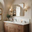 Robinet de salle de bain escamotable à un trou, robinet de lavabo de salle de bain à 2 fonctions avec ensemble de drain-120089895