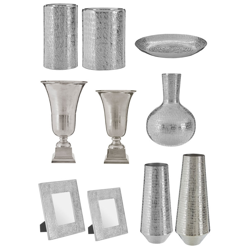 Levittown Metal Table Vase, 70cm H x 40cm W x 40cm D
